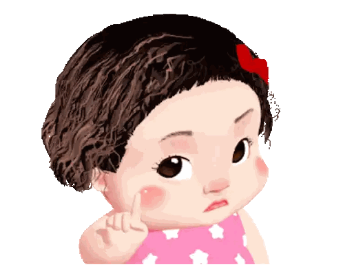 Girl With Red Bow Pointing Up