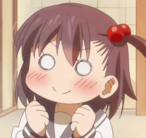 Girl With Red Cherry In Hair Making Funny Face GIF