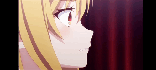 Girl With Red Eyes Close Up GIF
