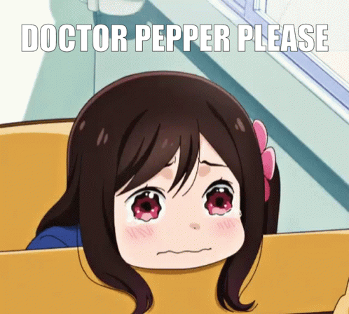 Girl With Red Eyes Crying Doctor Pepper Please GIF