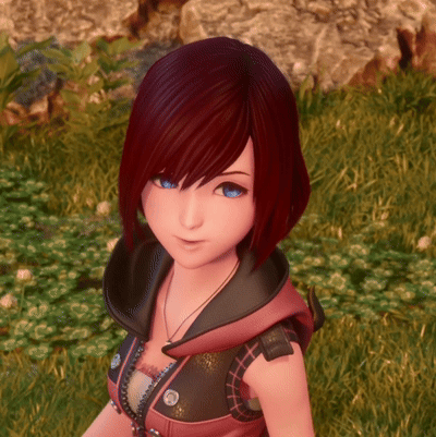 Girl With Red Hair And Blue Eyes In Field GIF