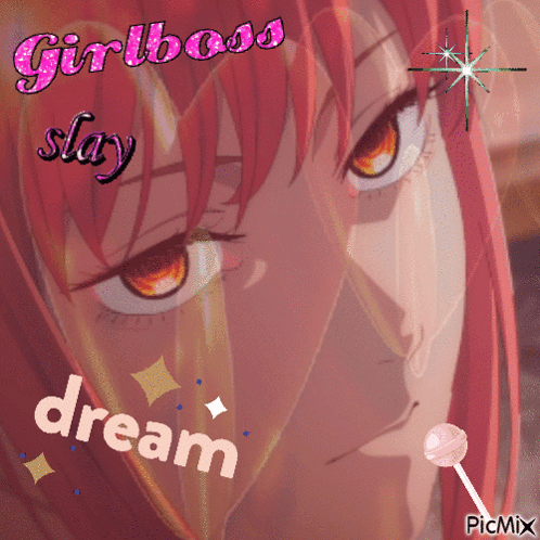 Girl with Red Hair Girlboss Slay Dream