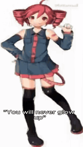 Girl With Red Hair Saying You Will Never Glow Up GIF