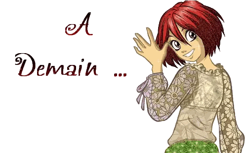 Girl with Red Hair Waving