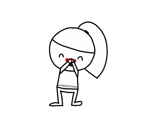Girl With Red Hearts and Made By Minka