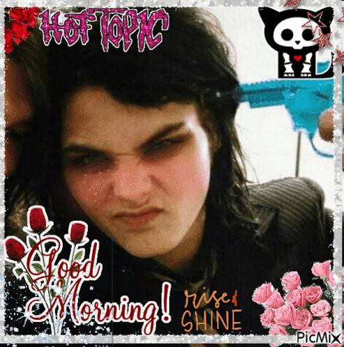 Girl With Roses and Hot Topic