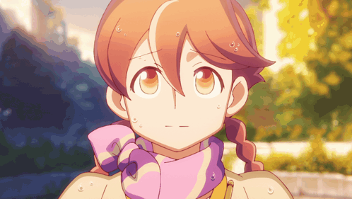 Girl With Scarf and Braids