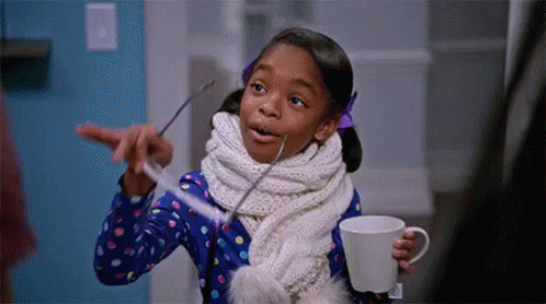 Girl with Scarf and Hot Chocolate