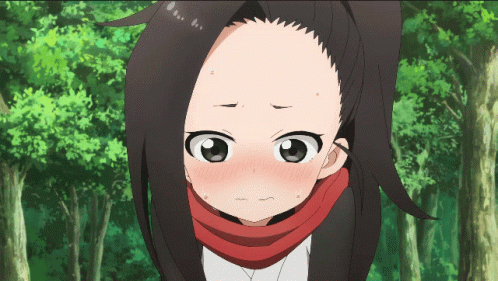 Girl with Scarf Looking at Camera