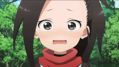 Girl with Scarf Looks Surprised