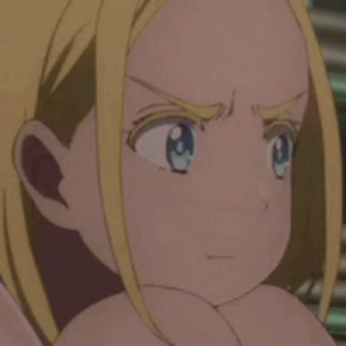 Girl with Serious Look