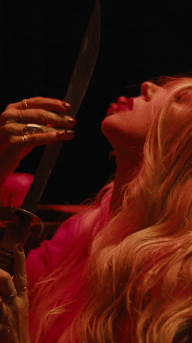 Girl With Sharp Nails GIF