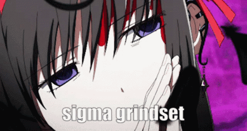 Girl With Sigma Grindset GIF