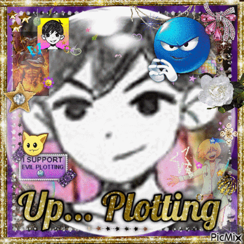 Girl With Smiley Face Saying Up Plotting GIF