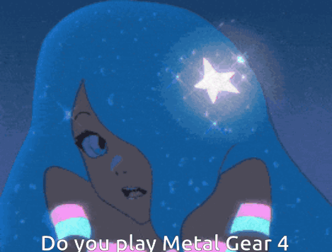 Girl with Star in Hair Do You Play Metal Gear 4