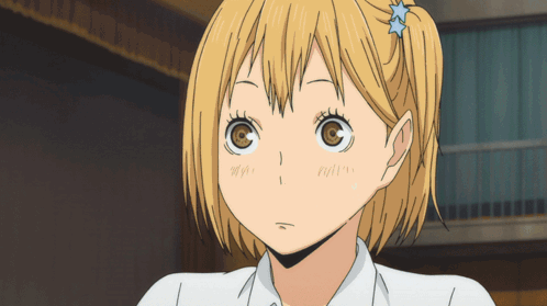 Girl with Star in Hair Looks Surprised
