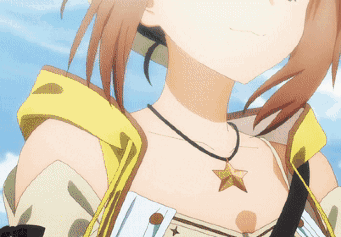 Girl With Star Necklace GIF