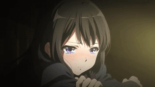 Girl With Tears Coming Out of Eyes