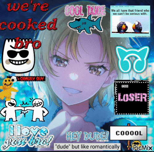 Girl With We Re Cooked Bro And Cool Dude GIF