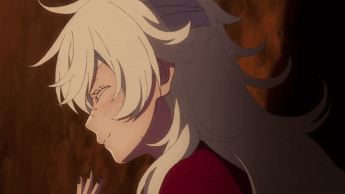 Girl With White Hair and Black Nails