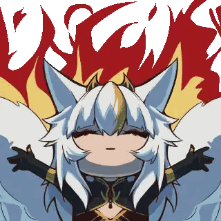 Girl with White Hair and Crown