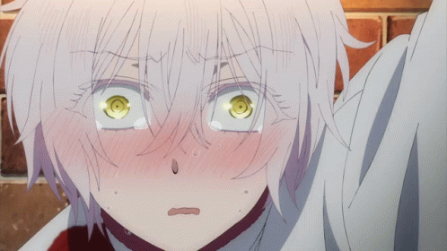 Girl With White Hair and Green Eyes