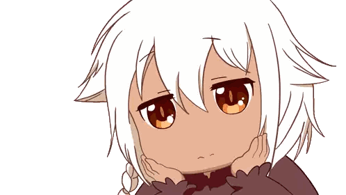 Girl with White Hair and Orange Eyes