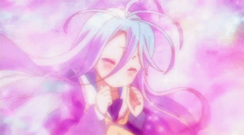 Girl With White Hair and Purple Eyes