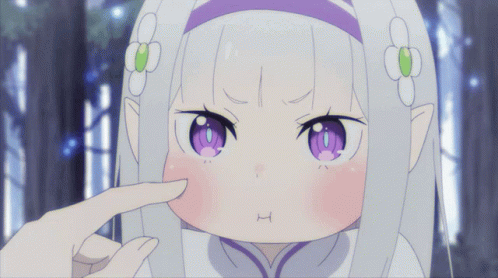 Girl With White Hair And Purple Eyes GIF