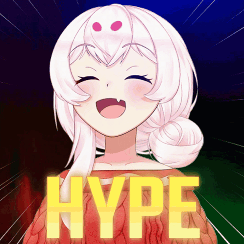 Girl With White Hair Smiling Hype