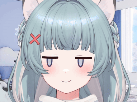 Girl With X On Hair Close Up GIF