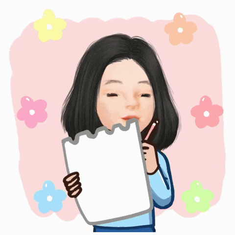 Girl Writing Have A Great Wednesday GIF