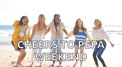 Girls Cheers To Weekend Brat Summer GIF