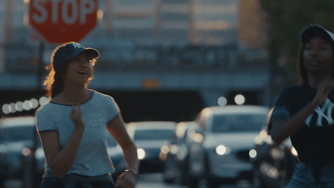 Girls Dancing After Yankees Win GIF