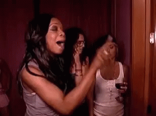 Girls Fighting And Throwing Hurtful Words GIF