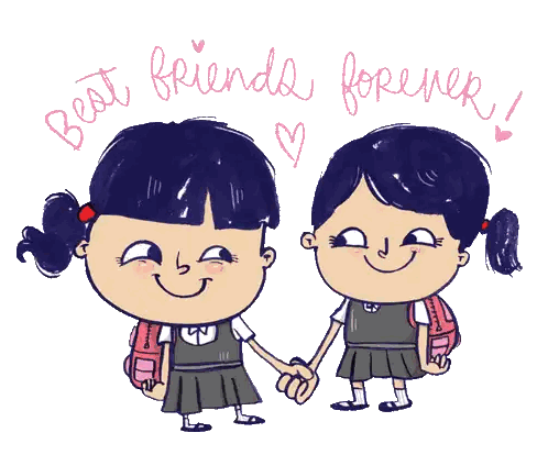 Girls Holding Hands Best Friends Forever