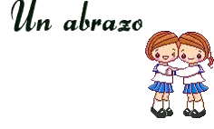 Girls Hugging with Un Abrazo Text