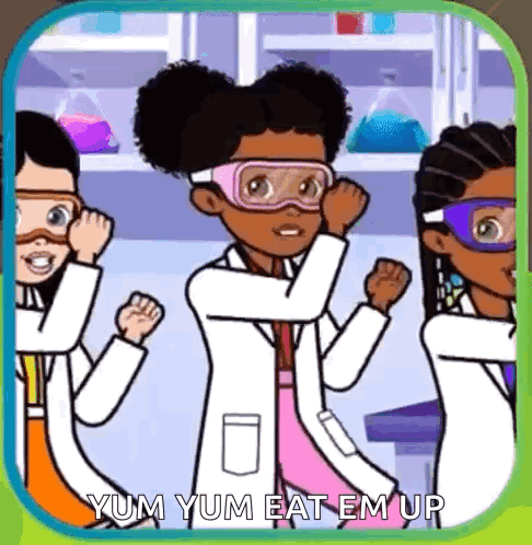Girls in Lab Coats Dancing