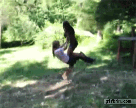 Girls Just Hanging Around GIF