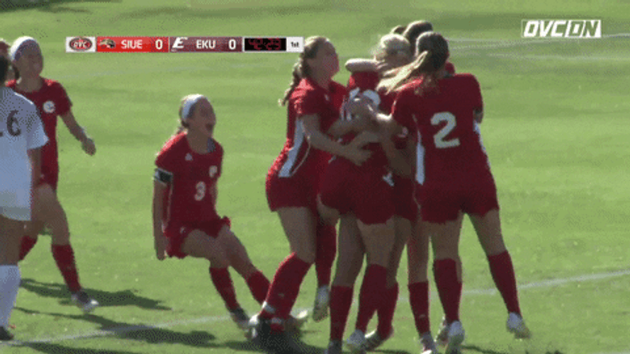 Girls Soccer Team Funny Celebration GIF