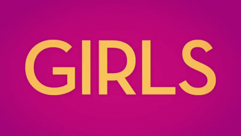 Girls Text on Green Background