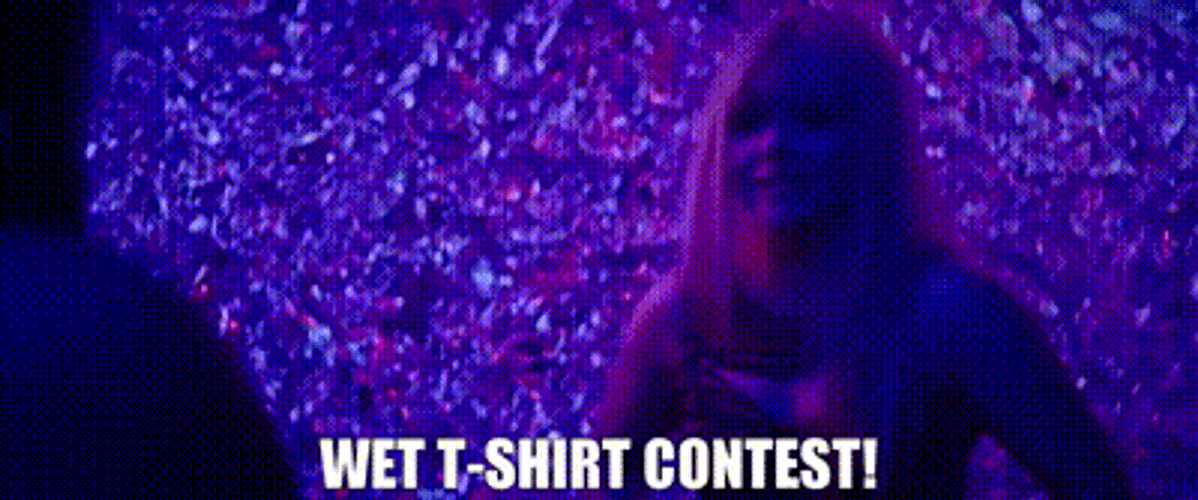 Girls Wet Tshirt Contest At The Event GIF