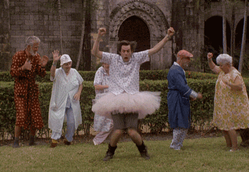 Girly Jim Carrey Dance GIF