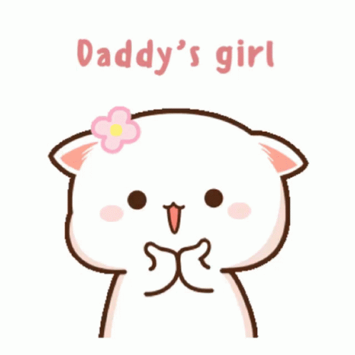 Girly Mochi Peach Cat GIF