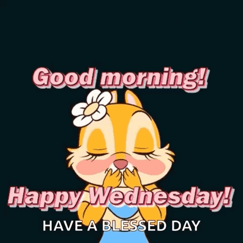 Girly Squirrel Good Morning Have A Blessed Day GIF