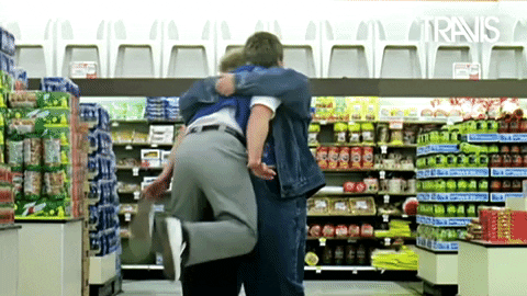 Give Me A Hug In A Grocery Funny Hug GIF