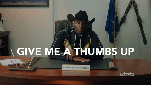 Give Me A Thumbs Up Coach Prime GIF