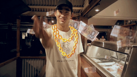 Give Me The Money Hipster Smiling GIF