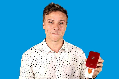 Giving Flowers Made Of Paper GIF