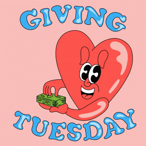 Giving Tuesday Heart And Money GIF